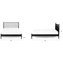Lenia Queen Bed - Black