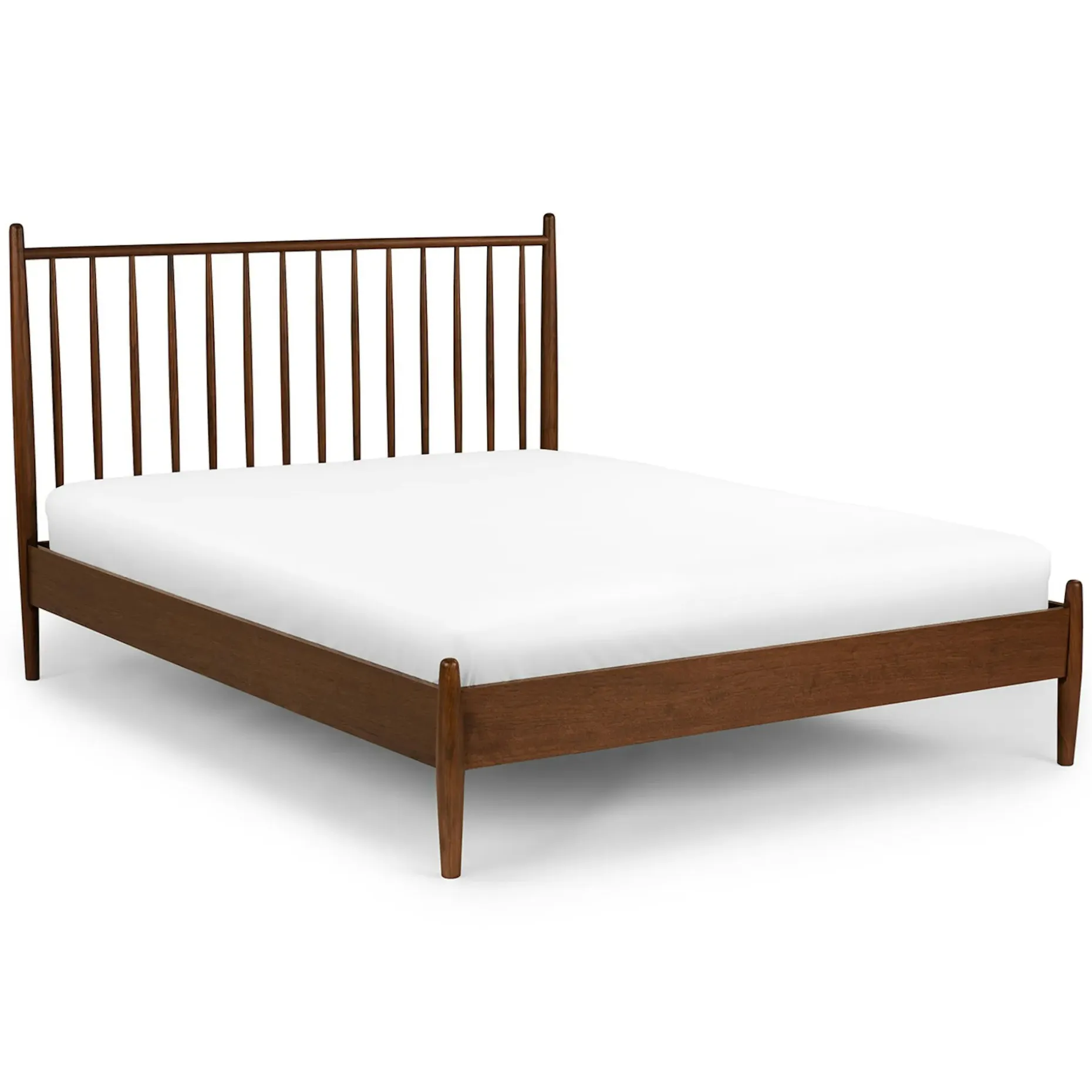 Lenia Queen Bed - Walnut