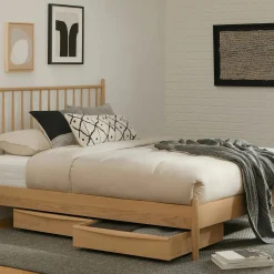 Lenia Queen Bed - Walnut