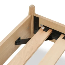 Lenia Queen Bed - White Oak
