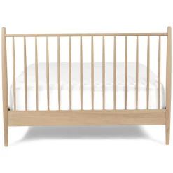 Lenia Queen Bed - White Oak