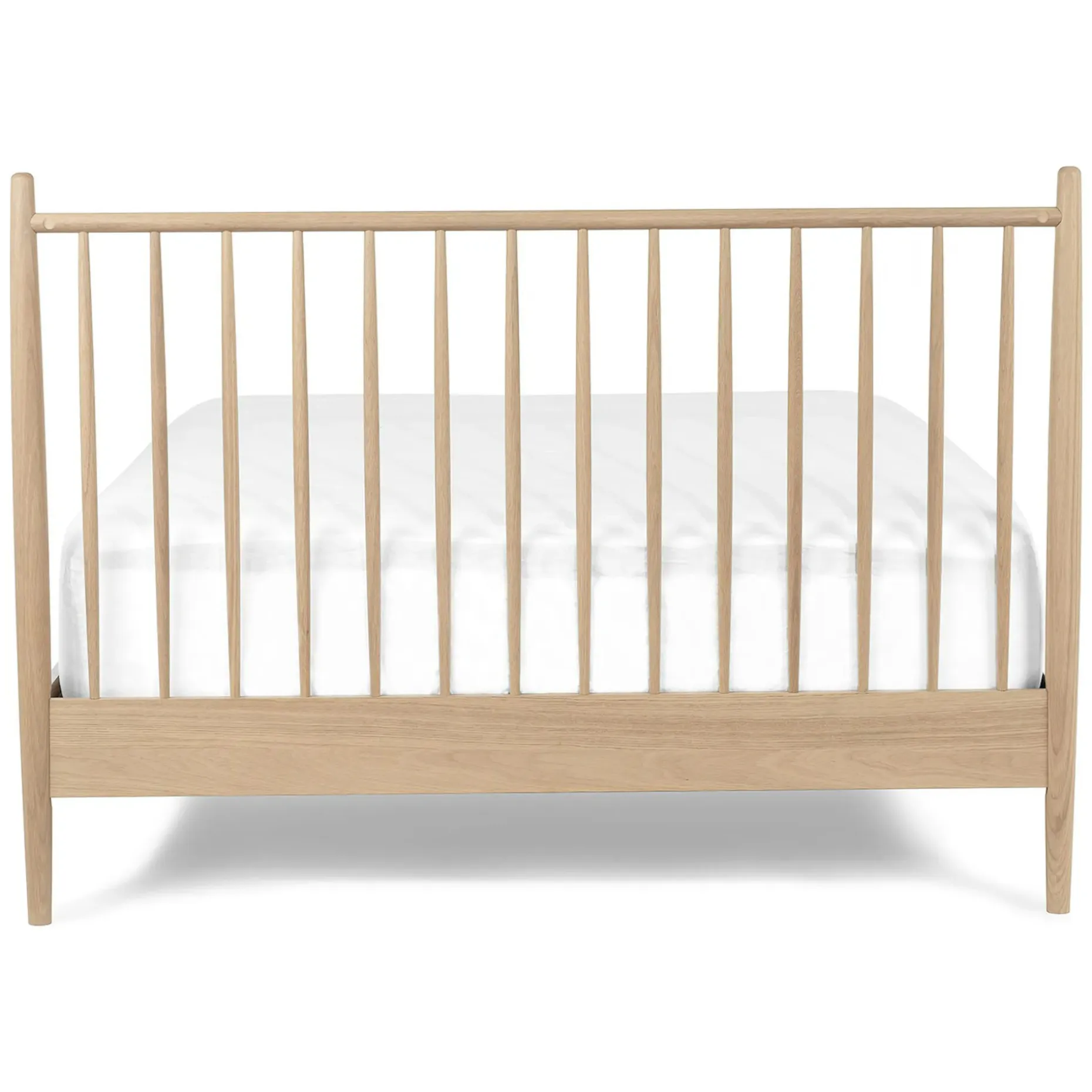 Lenia Queen Bed - White Oak
