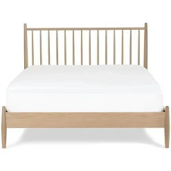 Lenia Queen Bed - White Oak
