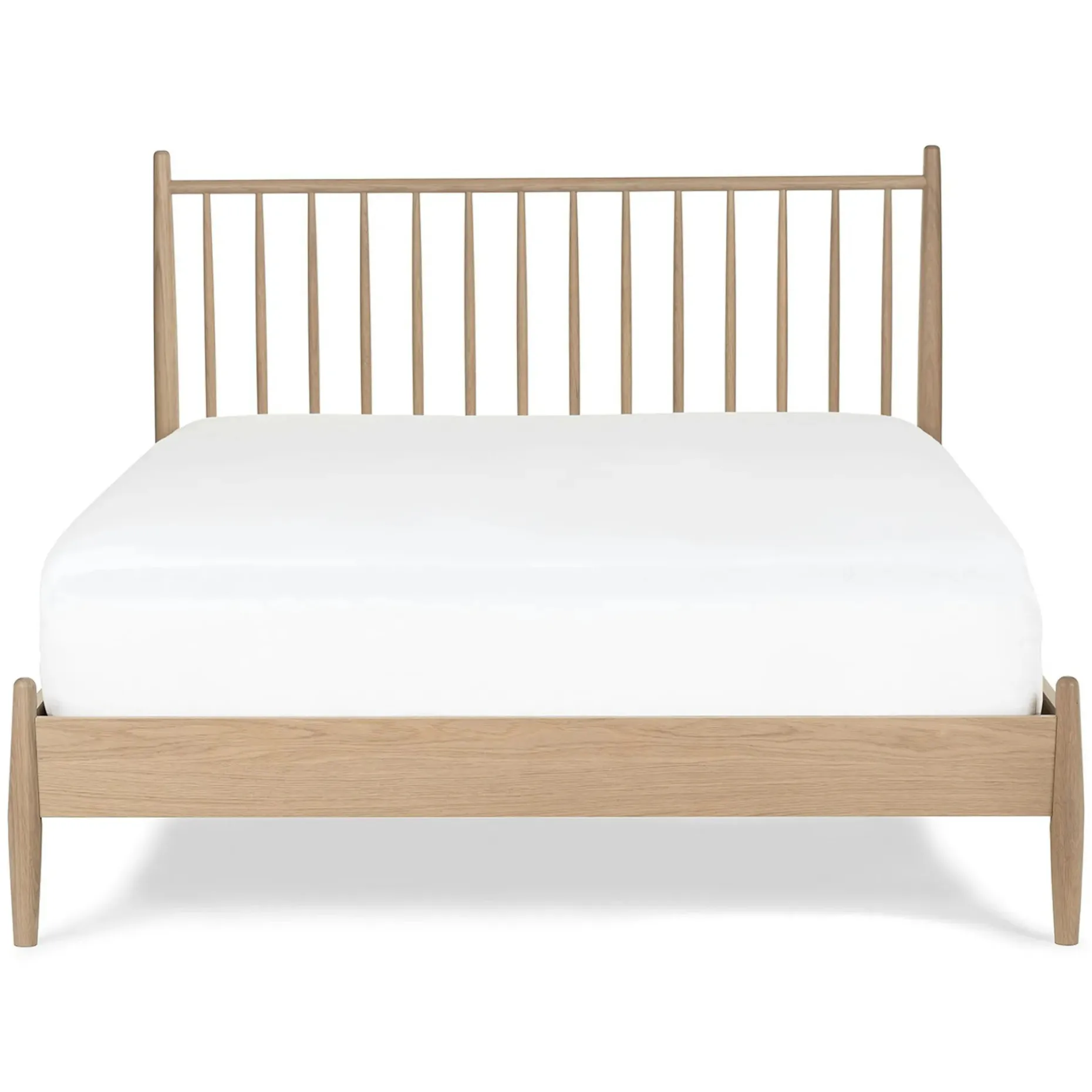 Lenia Queen Bed - White Oak