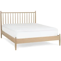 Lenia Queen Bed - White Oak