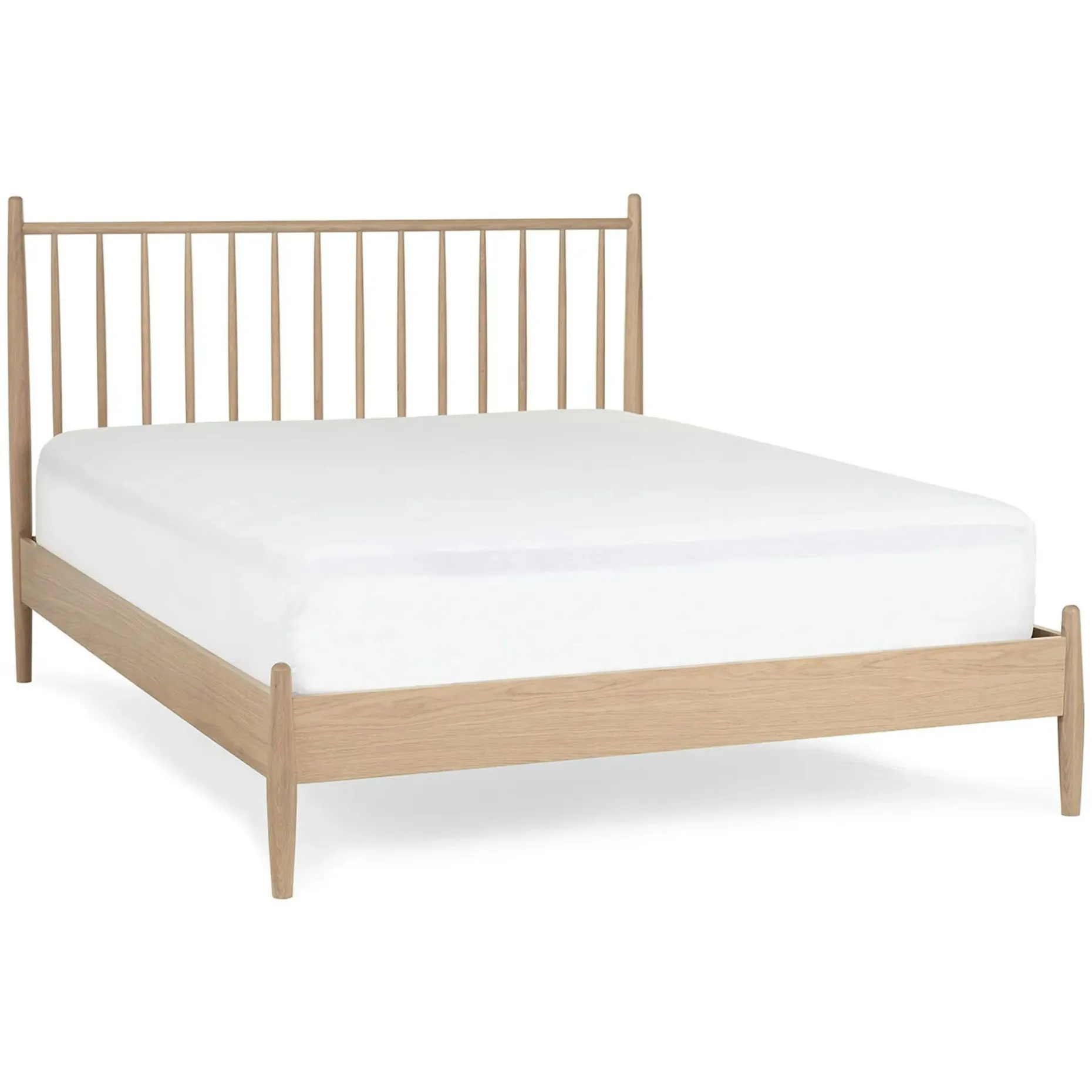 Lenia Queen Bed - White Oak