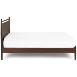 Lenia Queen Panel Bed - Walnut