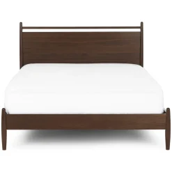 Lenia Queen Panel Bed - Walnut