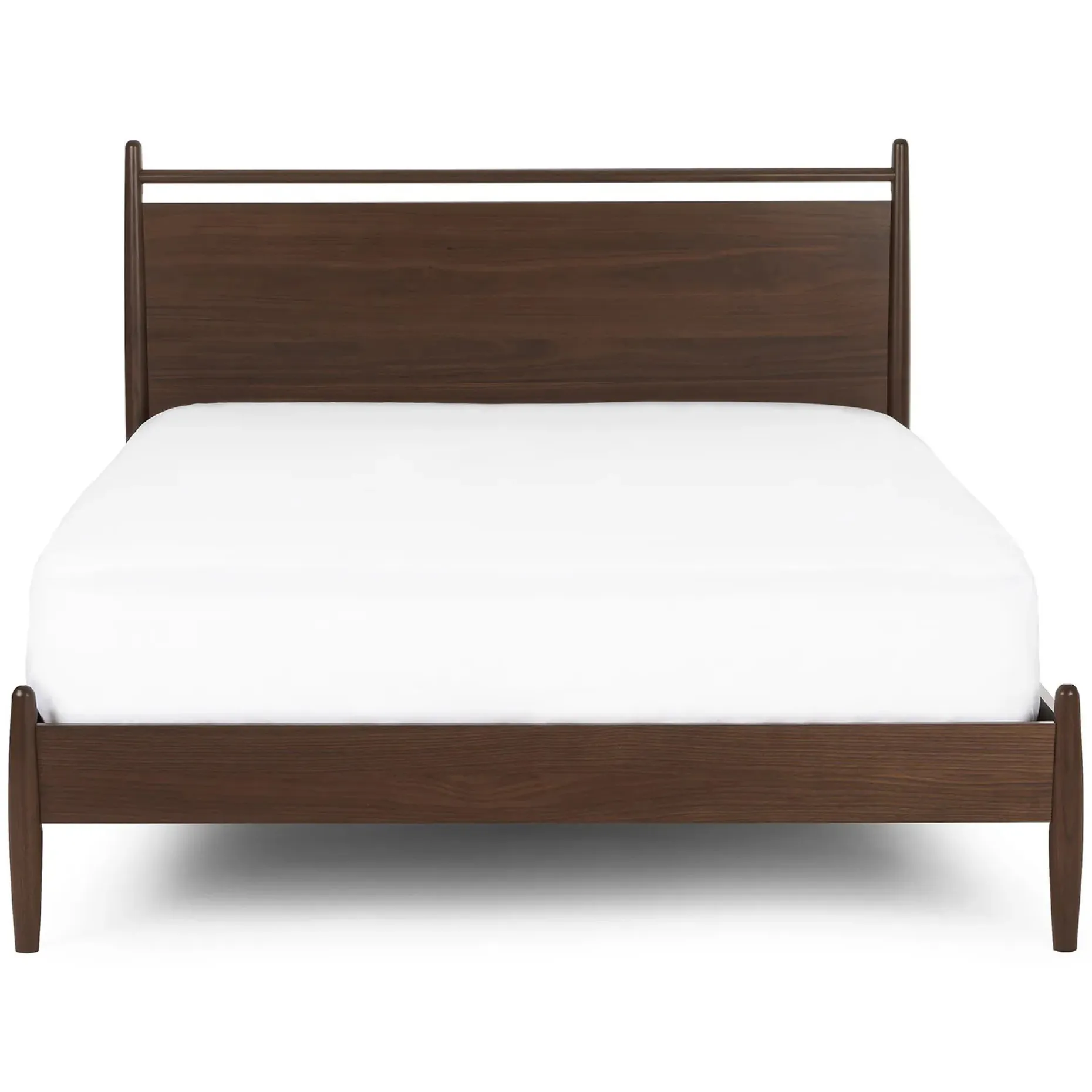 Lenia Queen Panel Bed - Walnut