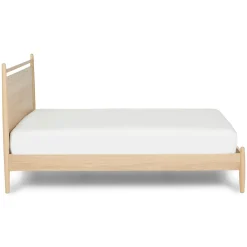 Lenia Queen Panel Bed - White Oak