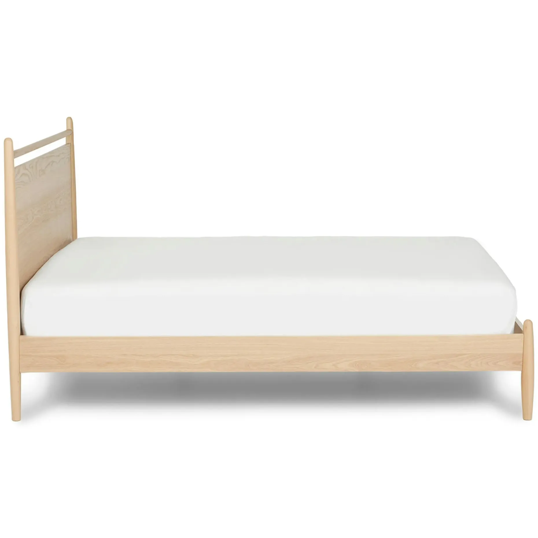 Lenia Queen Panel Bed - White Oak