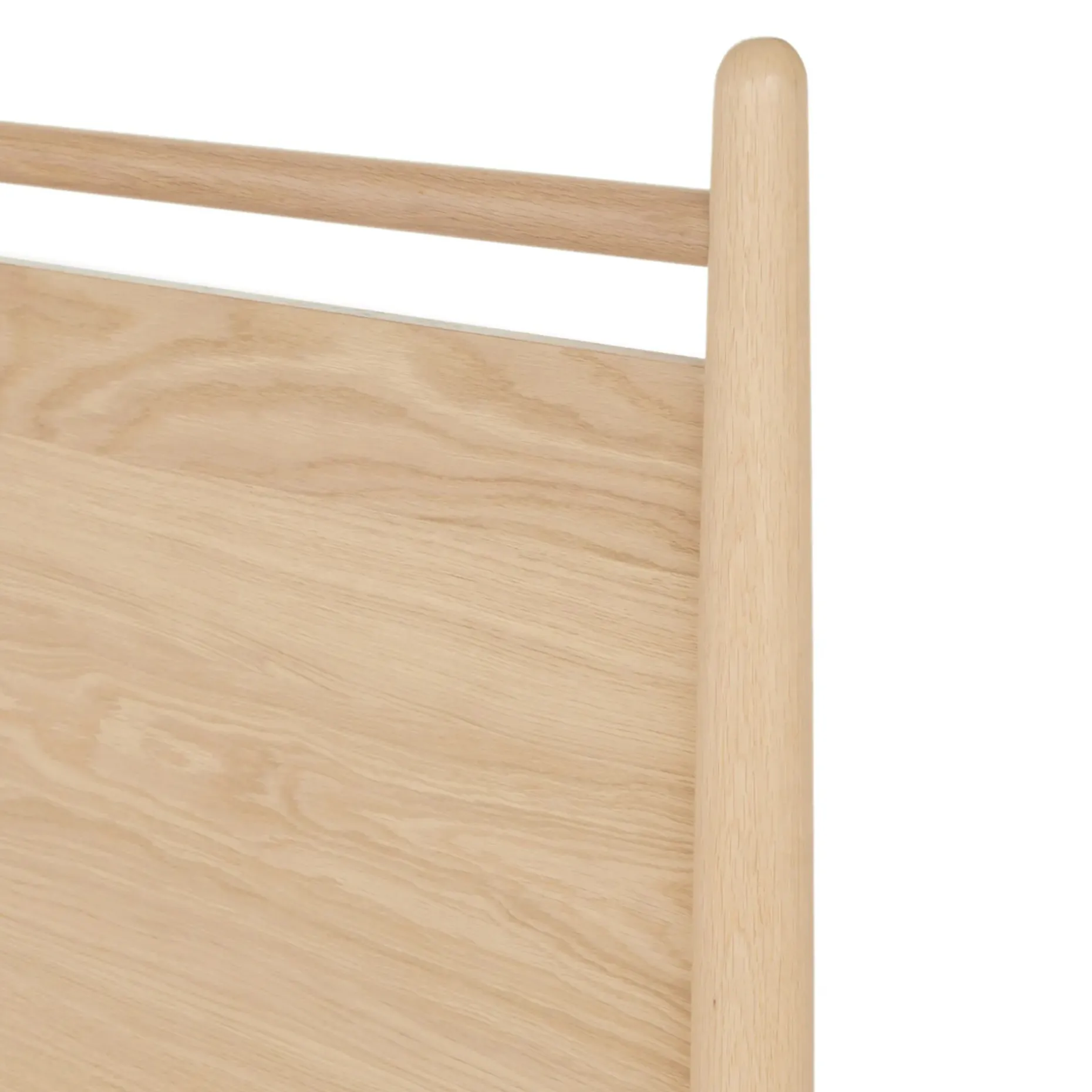 Lenia Queen Panel Bed - White Oak