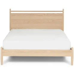 Lenia Queen Panel Bed - White Oak
