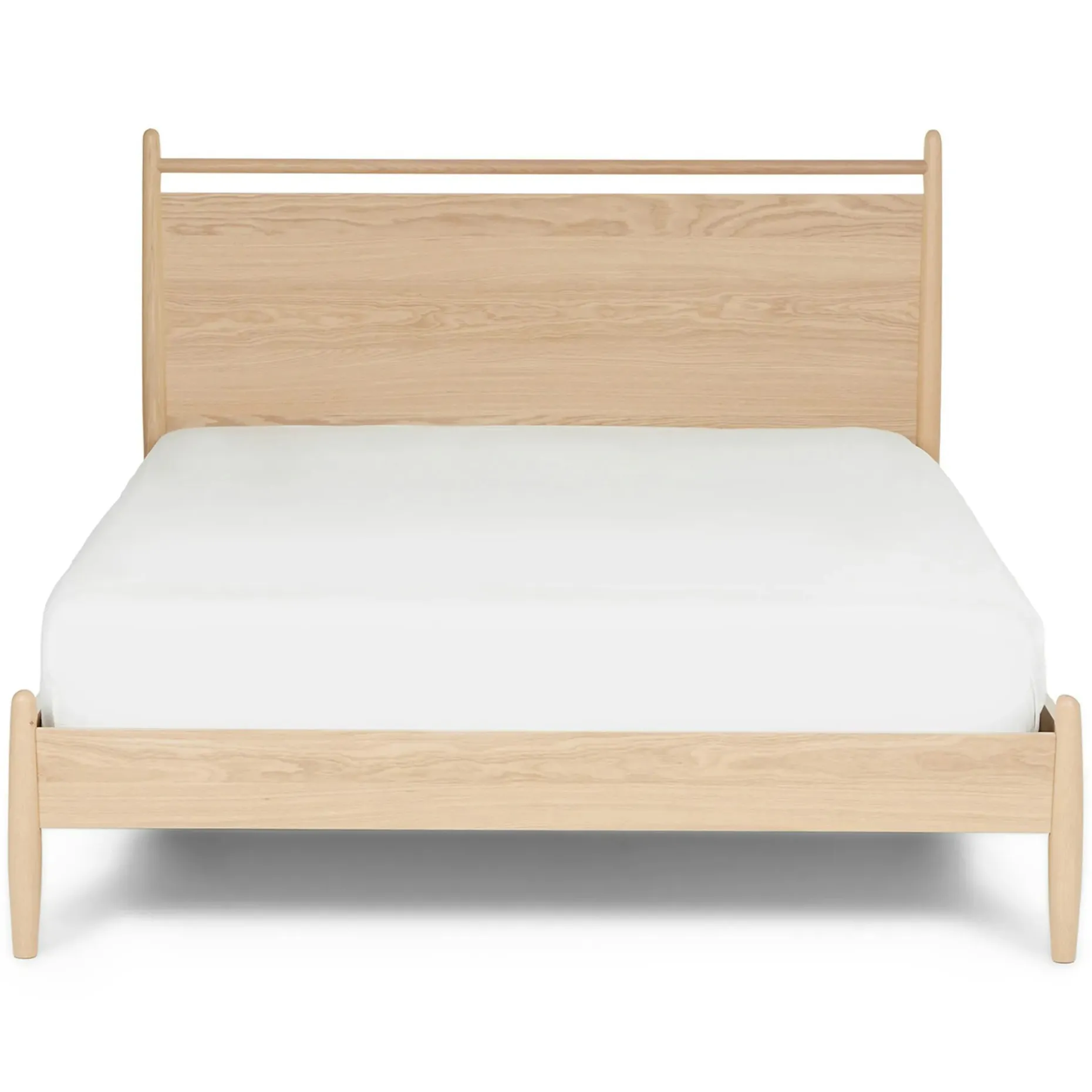 Lenia Queen Panel Bed - White Oak