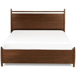Lenia Queen Panel Storage Bed - Walnut