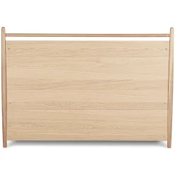 Lenia Queen Panel Storage Bed - White Oak