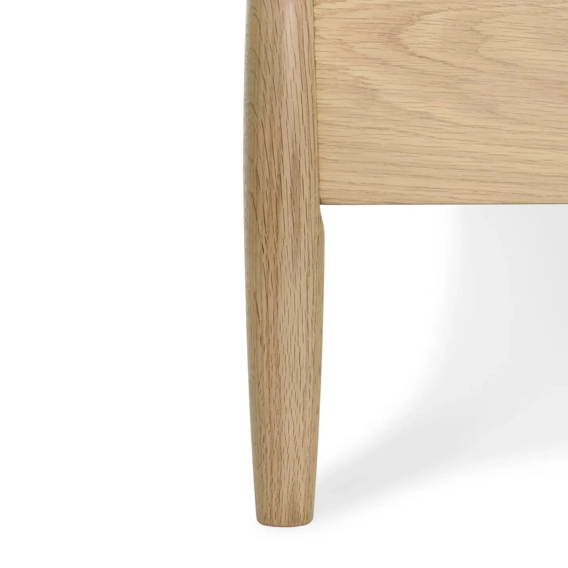 Lenia Queen Upholstered Bed - White Oak and Lunaria White Bouclé