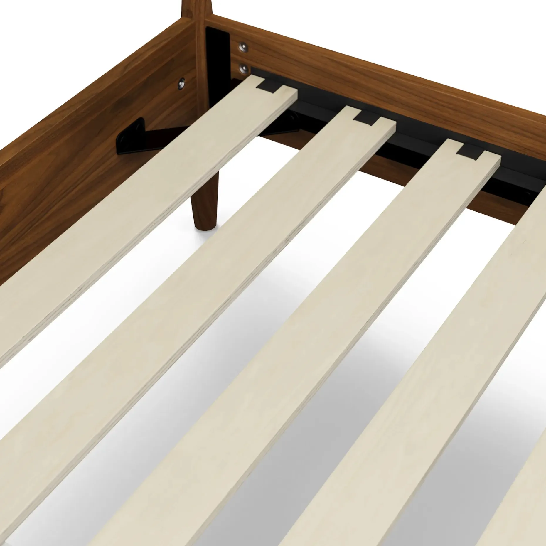 Lenia Queen Upholstered Bed - Walnut and Flou Moss