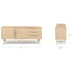 Lenia 71" Sideboard - White Oak