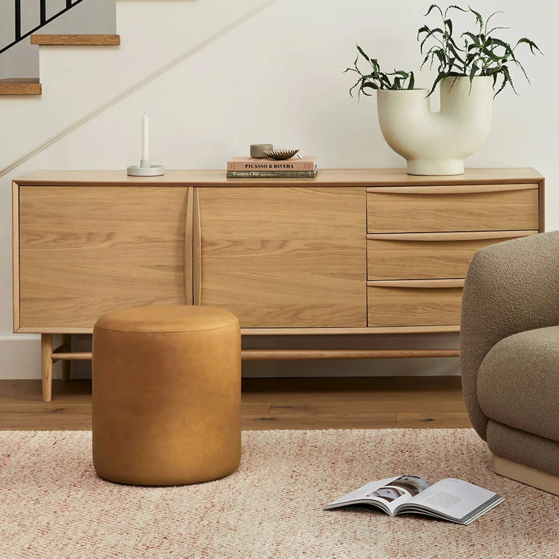 Lenia 71" Sideboard - White Oak
