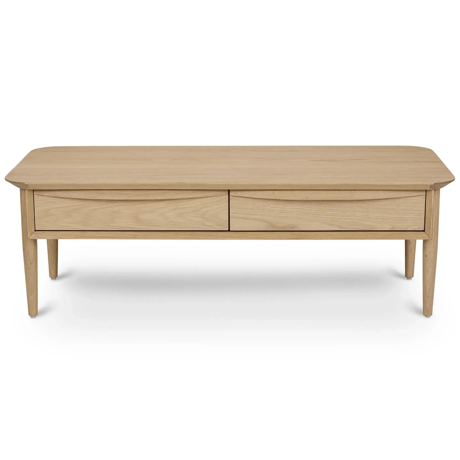 Lenia 46" Storage Coffee Table - White Oak