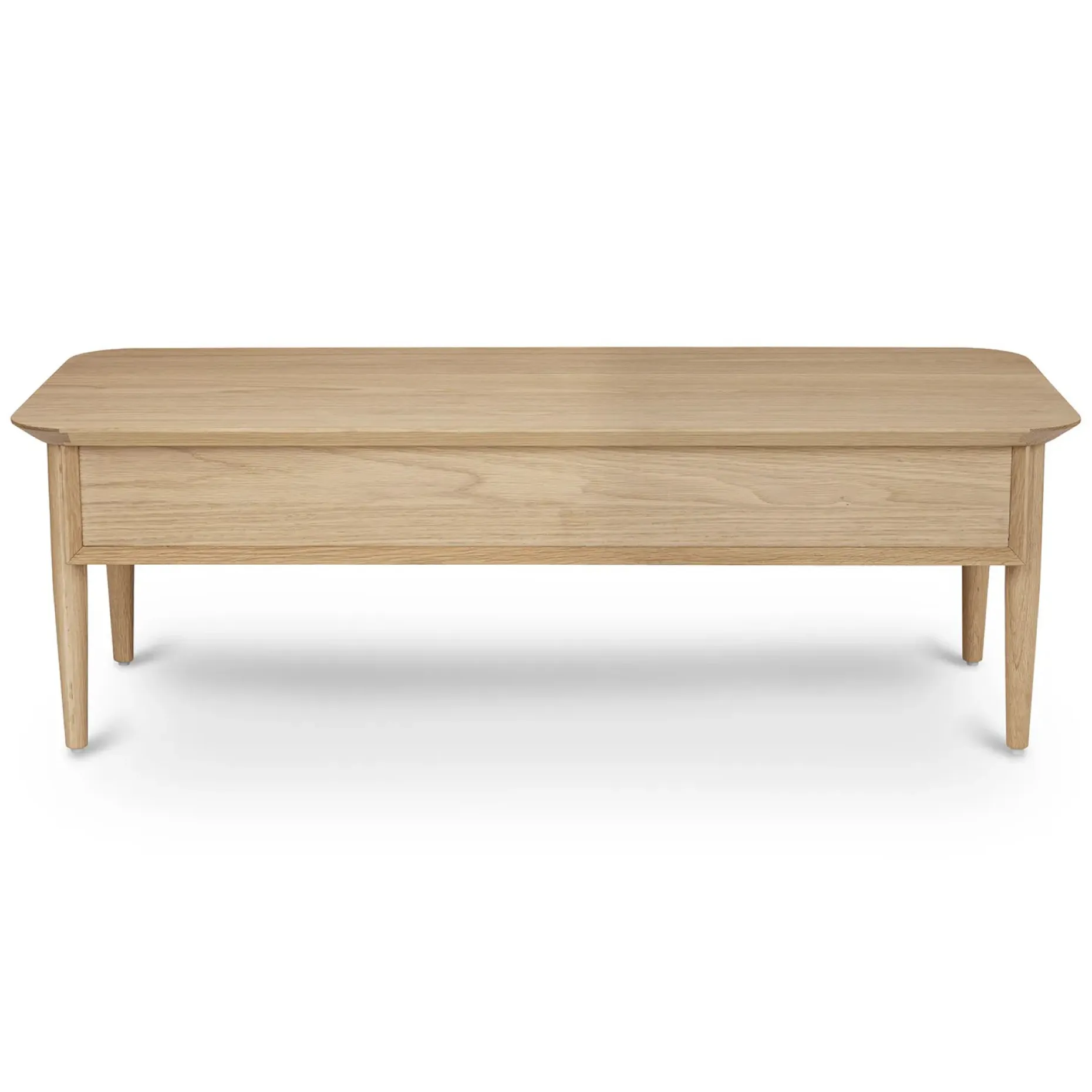 Lenia 46" Storage Coffee Table - White Oak