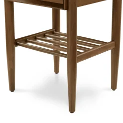 Lenia Storage Side Table - Walnut