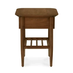 Lenia Storage Side Table - Walnut
