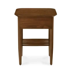 Lenia Storage Side Table - Walnut