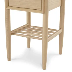 Lenia Storage Side Table - White Oak