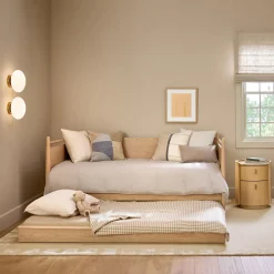 Lenia Twin Daybed with Trundle - White Oak