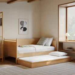 Lenia Twin Daybed with Trundle - White Oak