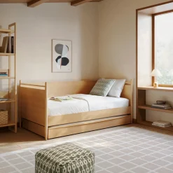 Lenia Twin Daybed with Trundle - White Oak