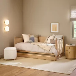 Lenia Twin Daybed with Trundle - White Oak