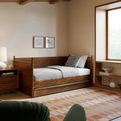 Lenia Twin Daybed with Trundle - Walnut