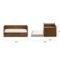 Lenia Twin Daybed with Trundle - Walnut