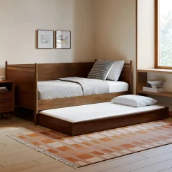 Lenia Twin Daybed with Trundle - Walnut