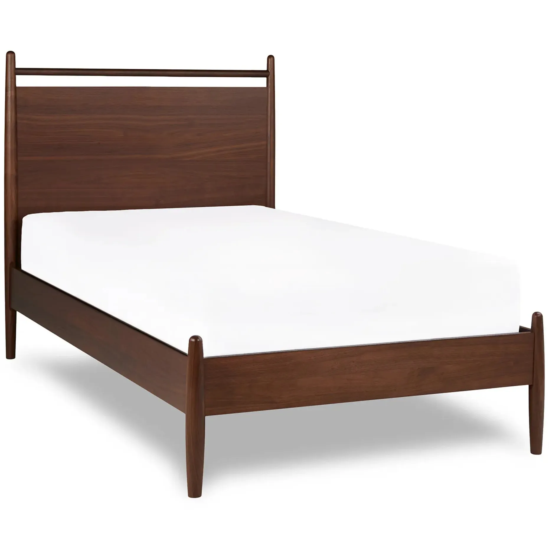 Lenia Twin Panel Bed - Walnut