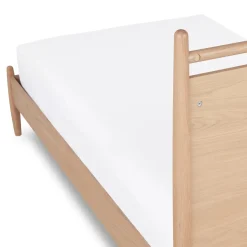 Lenia Twin Panel Bed - White Oak