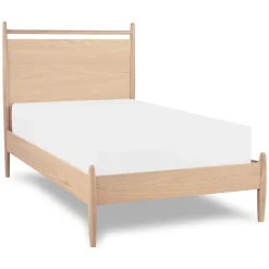 Lenia Twin Panel Bed - White Oak