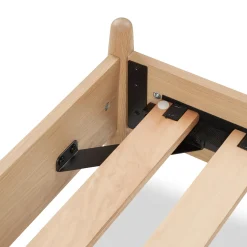 Lenia Twin Panel Bed - White Oak