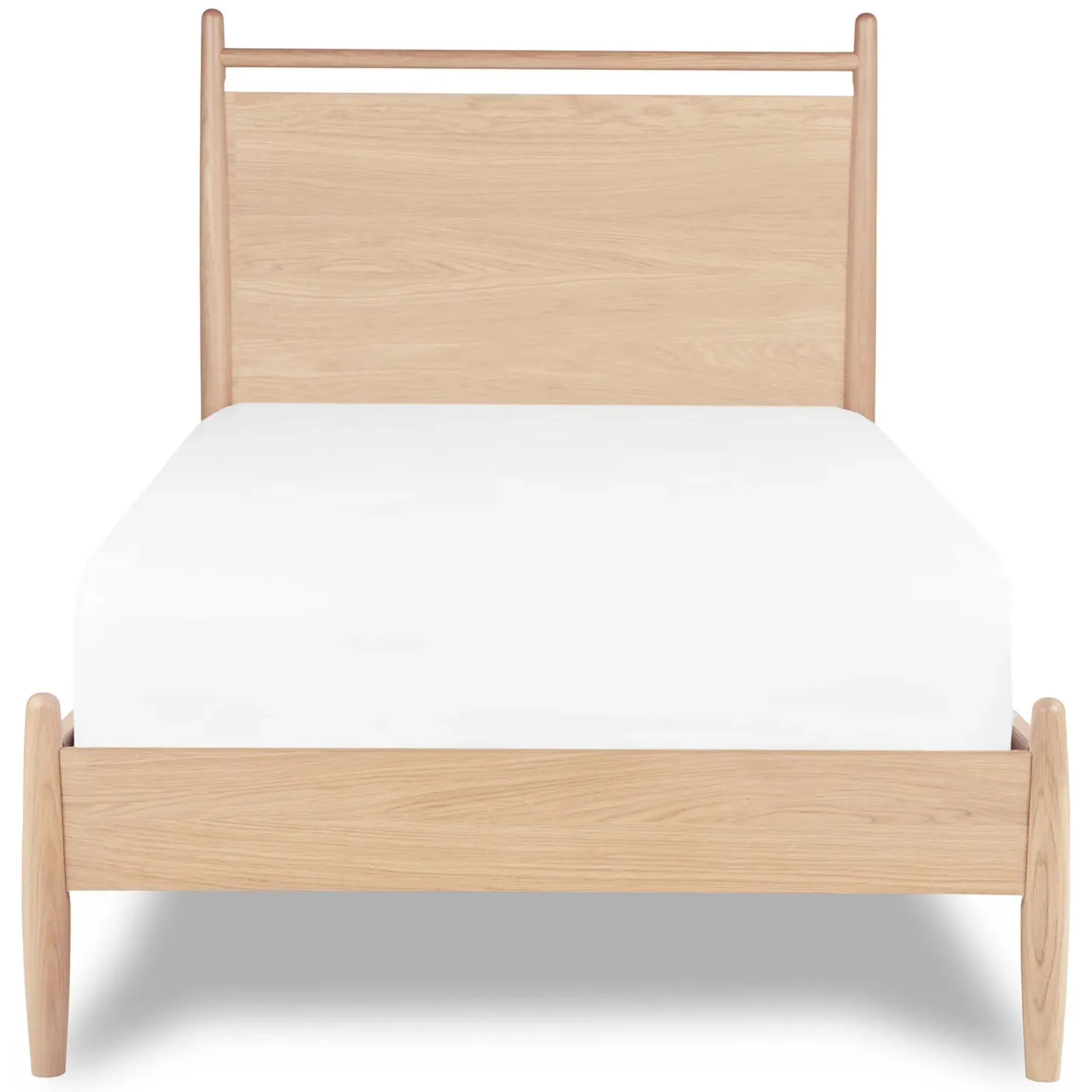 Lenia Twin Panel Bed - White Oak