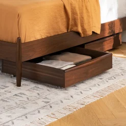 Lenia Underbed Storage Drawer Set - Walnut