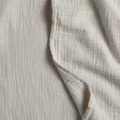 Leni King Cotton Gauze Duvet Cover - Taupe