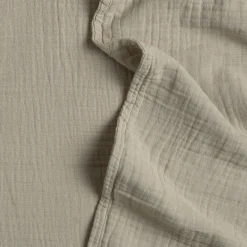Leni King Cotton Gauze Duvet Cover - Light Taupe