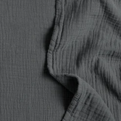 Leni King Cotton Gauze Sham Set - Charcoal