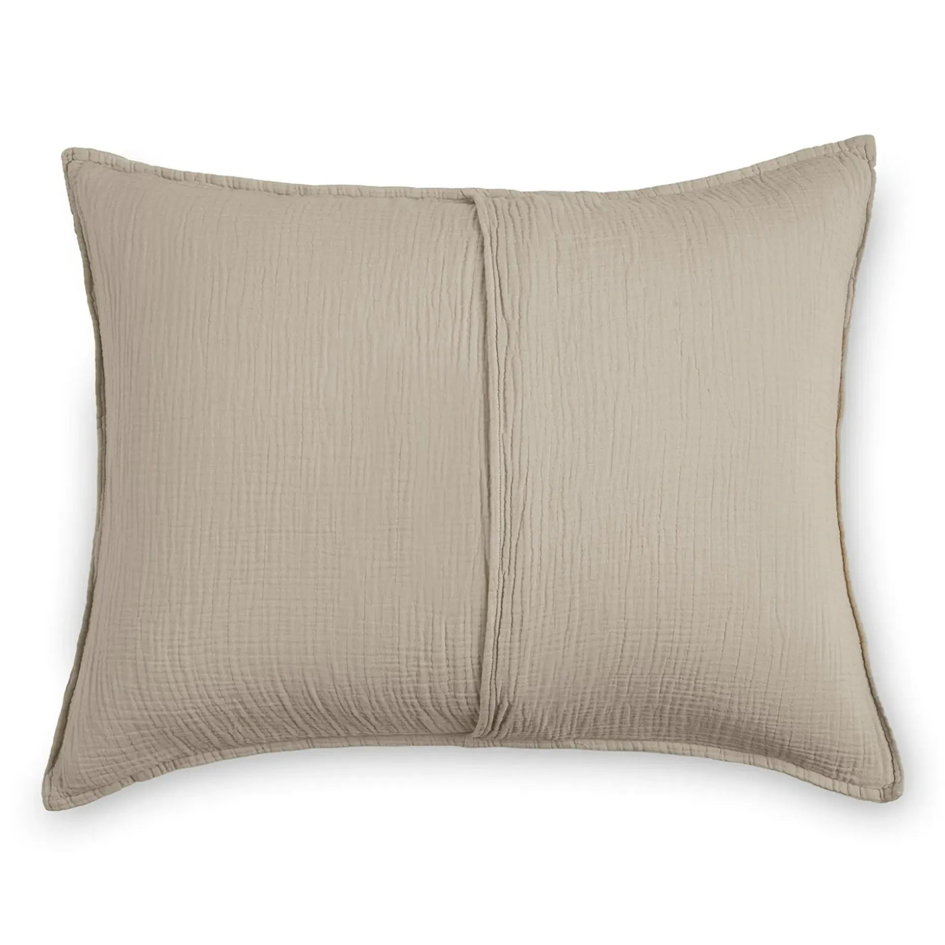 Leni King Cotton Gauze Sham Set - Taupe