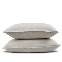 Leni King Cotton Gauze Sham Set - Light Taupe
