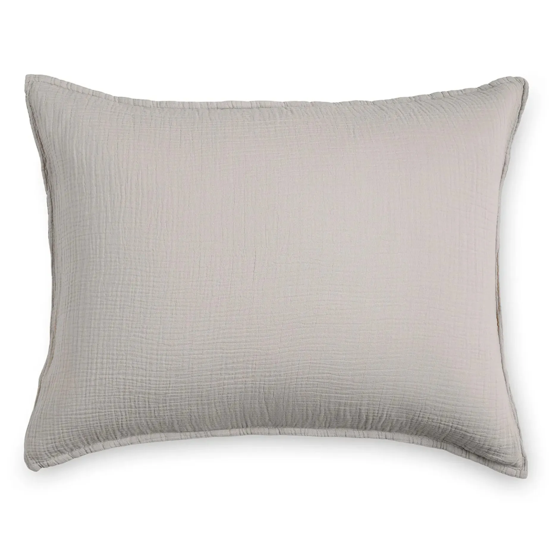Leni King Cotton Gauze Sham Set - Light Taupe