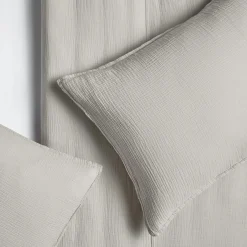 Leni King Cotton Gauze Sham Set - Light Taupe